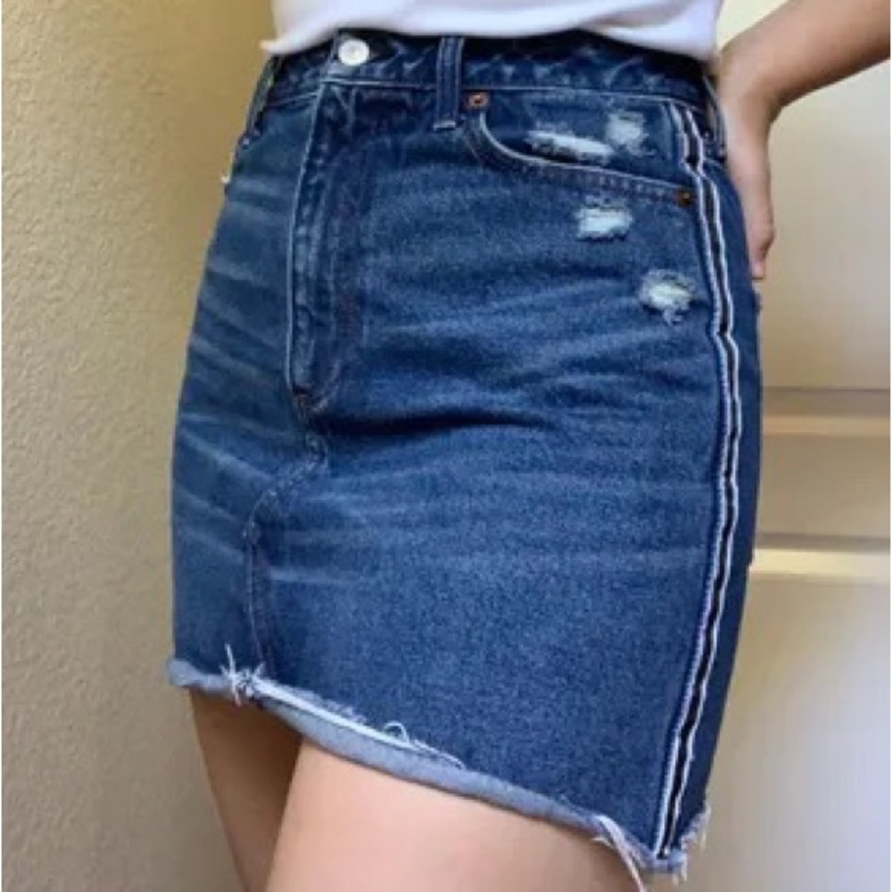 Abercrombie A-Line Denim Mini Skirt